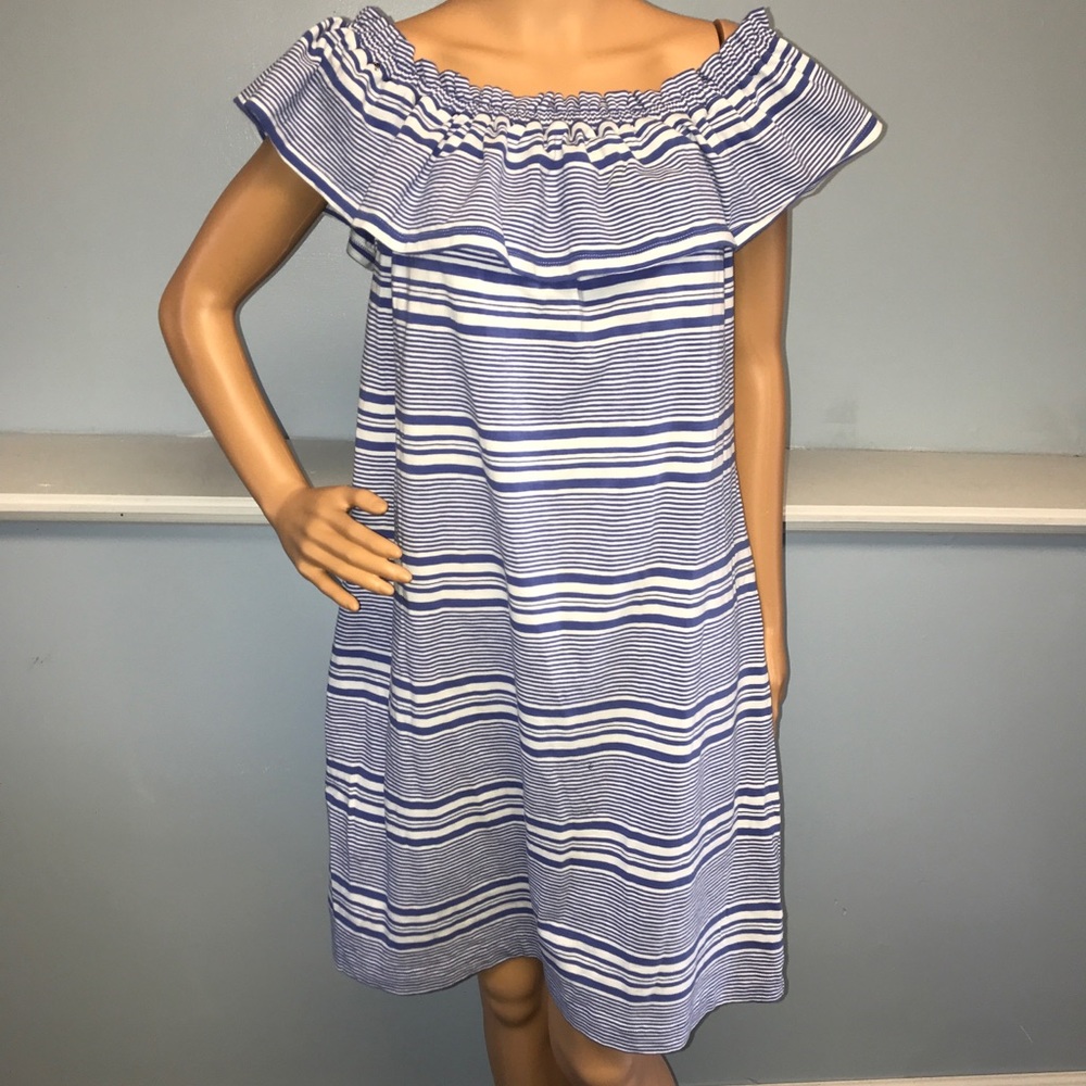 COPY - Vineyard vines women’s large blue and white dress